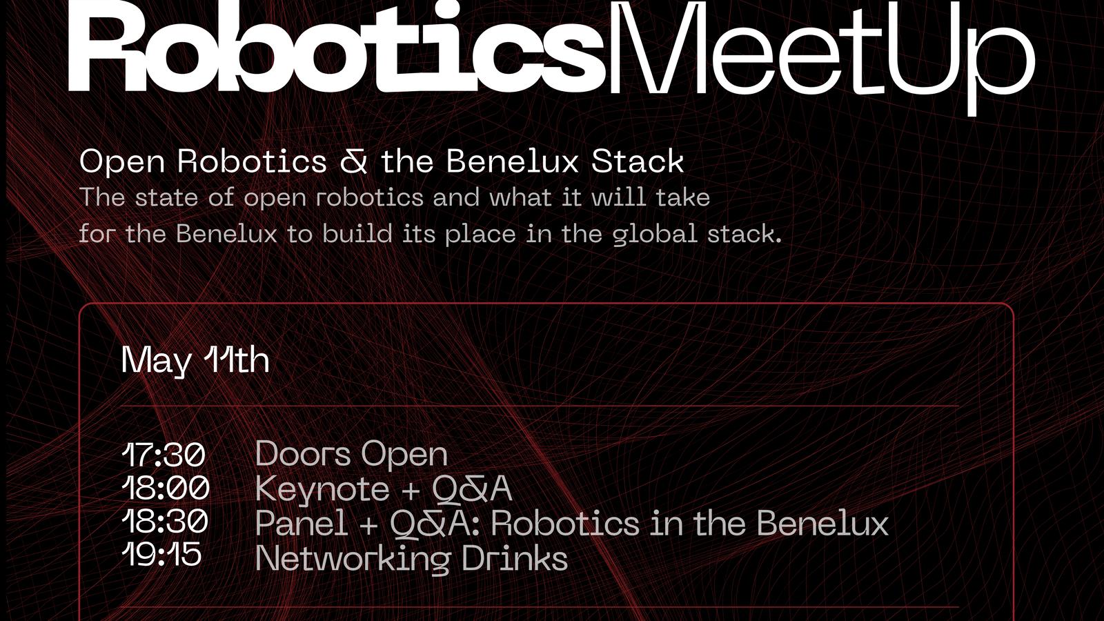 Benelux Robotics Meetup
